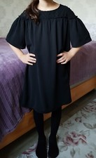 Robe noire fille pour fête, manches courtes. Kiabi 10 ans
