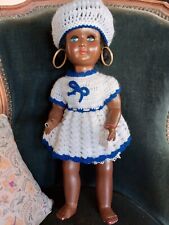 Ancienne Poupée noire No Gégé Raynal Petitcollin Sic 46 Cm 1960 