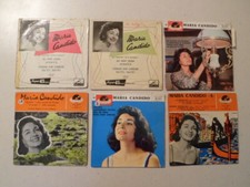 Lot collection de 6 EP disques vinyles 45T de Maria Candido - 45 tours