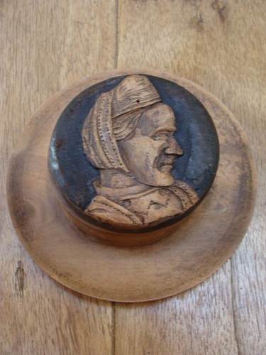 Encrier ancien bois - encrier, /