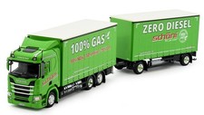 TEKNO, SCANIA R Next génération 6x4 porteur avec remorque bâchée 1+1 Essieux ...