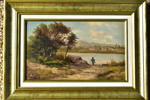 école barbizon huile sur - École,