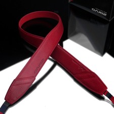 GARIZ Sac à Bandoulière Pour Appareil Photo en Cuir Rouge Mod Dslar