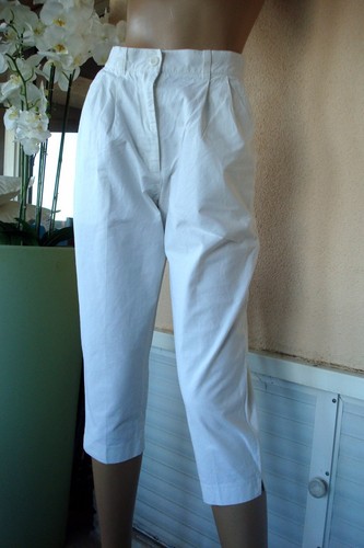 Pantacourt blanc ete 100 - ete, %
