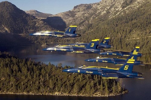 Navy blue angels usn - blue, top