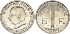 5 Francs - Type Pétain -