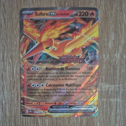 Carte pokémon sulfura ex - carte,