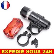 ✅ LOT Lampe Avant Arrière  5LED Vélo Route VTT éclairage Sécurité Nuit Kit Feu