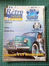 AI060 Rétro Passion Hebdo N°22 Chevrolet Apache Renault 4cv décapotable