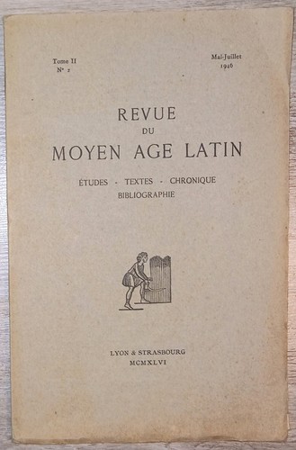 Livre revue moyen age - livre-, du