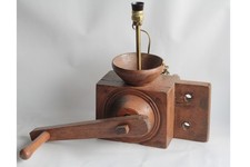 Ancien moulin à blé noir Lampe Art Populaire Bretagne (71915)