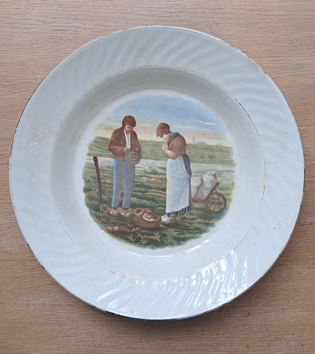 Saladier plat digoin et - digoin,