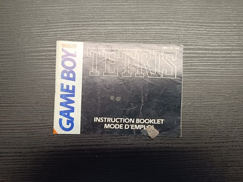 Notice seule tetris gameboy - tetris,