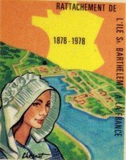 RATTACHEMENT DE ST BARTH . POSTCARD FRANCE CPA Carte Postale Maximum H704