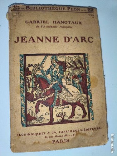 Livre ancien jeanne - , d'arc