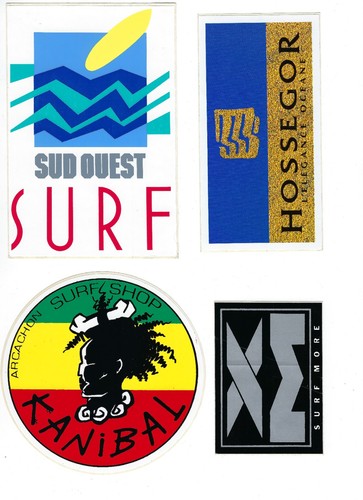 Vintage surf stickers lot - stickers,