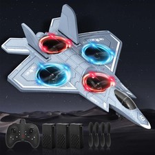 Avion Télécommandé, 2,4 GHz Avion RC Avions Radiocommandé Enfants avec LED, R...