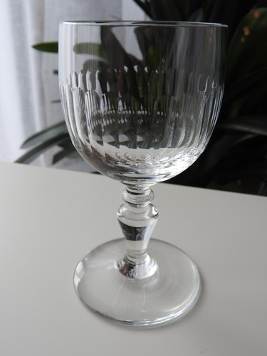Ancien verre vin - , blanc