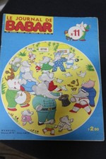 livre revue LE JOURNAL DE BABAR n° 11 1969