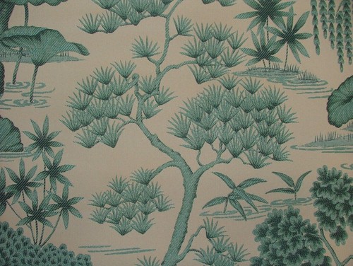 Tissu rideau jacquard arbre - tissu,