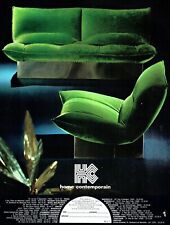  publicité Advertising 0722 1974  Home contemporain   sièges fauteuils   