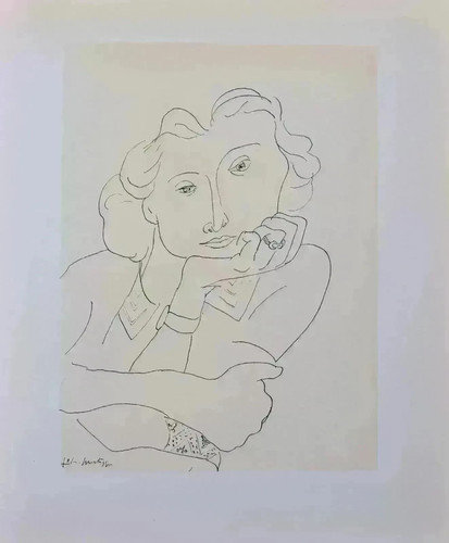 Henri matisse femme pensive - :,