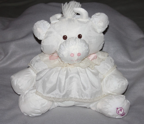 Peluche doudou vache puffalump - vache,