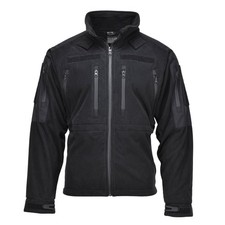 MIL-TEC Veste Polaire Militaire Imperméable Thermique Noire