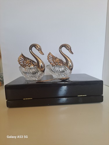Vintage couple cygnes - vintage, de