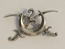 Cavalerie Insigne 2è RSA Spahis Algériens ARGENT MASSIF Drago Paris French Badge