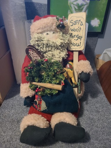 Vintage santa sitting - vintage,