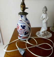 Ancienne lampe en porcelaine