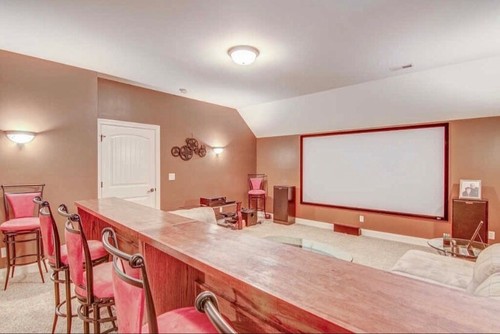 Large wooden home bar oak - large, bar,