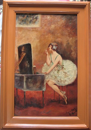 Grand tableau hst signé - grand,