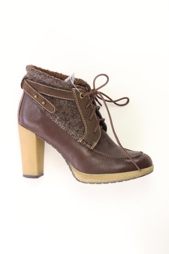 Bottines cuir marron - cuir,