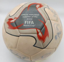Ballon Football Officiel Adidas - Coupe du Monde 2002 dédicacé EQUIPE DE FRANCE