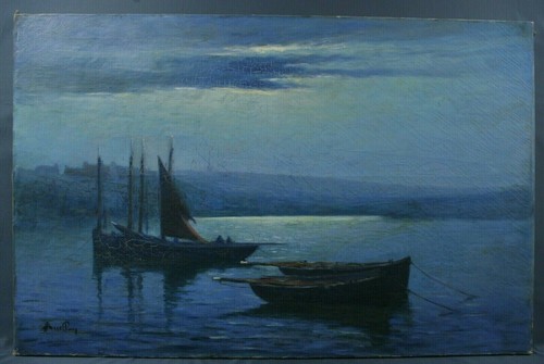 Tableau fin 19ème - , marine
