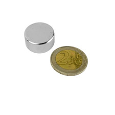 Aimant néodyme 20x10mm N38 disque magnétique forte adhérence 11kg nickelé