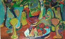 Adrien SEGUIN. Huile sur Toile. Oeuvre majeure.