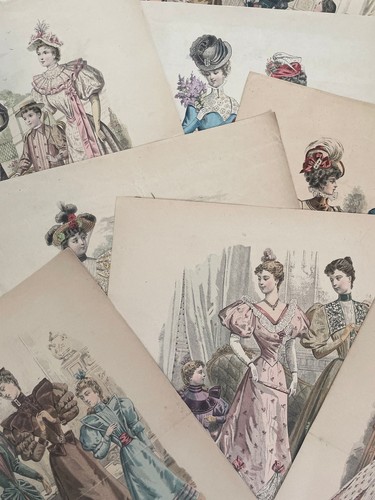 Lot gravures de - de, mode