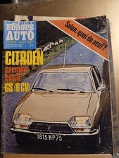 EUROPE AUTO 09/1970 n°42 CITROEN GS SIMCA 1000 TRIUMPH TOLEDO SALON DE L'AUTO