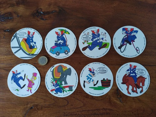 Anciens autocollants bozo le - 8,