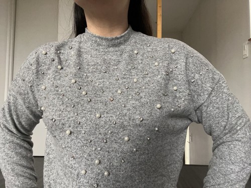 Pull gris perles - pull, c&a