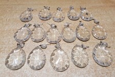 1 PAMPILLE ANCIENNE EN CRISTAL lustre au choix parmi 16 haut : 6,6 cm L : 4,8 cm