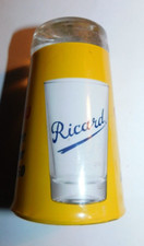 ANCIEN VERRE RICARD " MOMIE " VERRE LISSE  SOUS BLISTER ANNEES 50