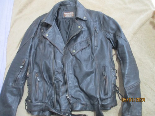 Blouson cuir homme - cuir, vintage