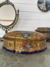  coffre boîte bonbonnière porcelaine LE TALLEC limoges ( 1956) 