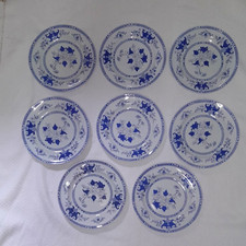 8  GRANDES ASSIETTES EN FAIENCE ANGLAISE DE MINTON DECOR DROOPING WILLOW