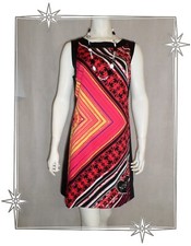 ♥ - Robe Fantaisie Courte Droite  Noire Multicolore  59V20C4 Desigual  Taille 42