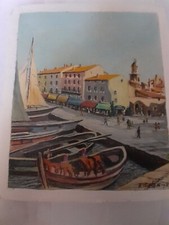 Tableau Marine huile sur bois